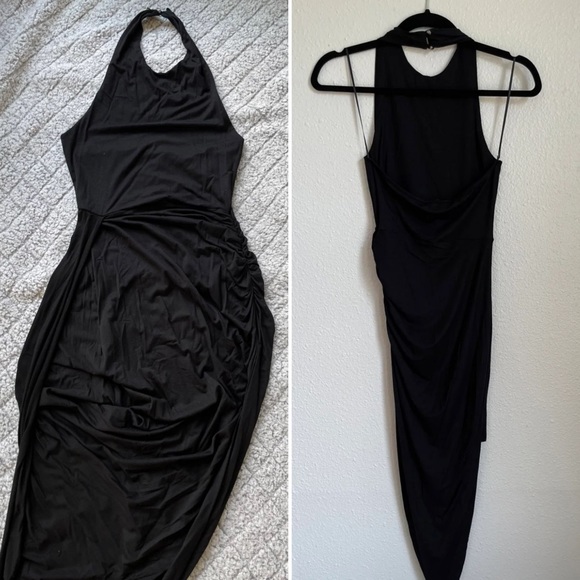 ASTR Ruched Side Halter Midi Dress NWT, size XS - Picture 6 of 8